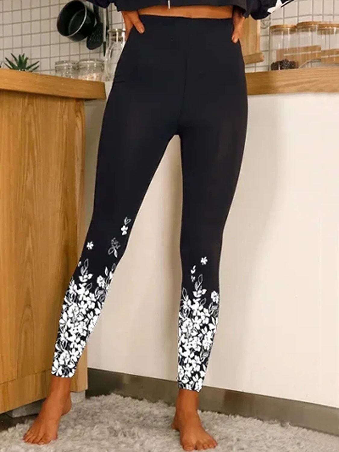Mujer Mallas Leggings de Yoga Control de barriga Levantamiento de tope Alta cintura Yoga Aptitud física Entrenamiento de gimnasio Mallas Leggings Leggings Flores # 1 # 2 # 3 Licra Otoño Deportes Ropa 2025 - $19.49 -P6