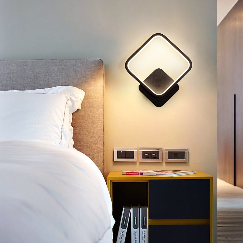 führte moderne wandleuchten wandleuchten schlafzimmer geschäfte / cafés acryl wandleuchte 220-240v 18 w 2025 - $60.99 –P2