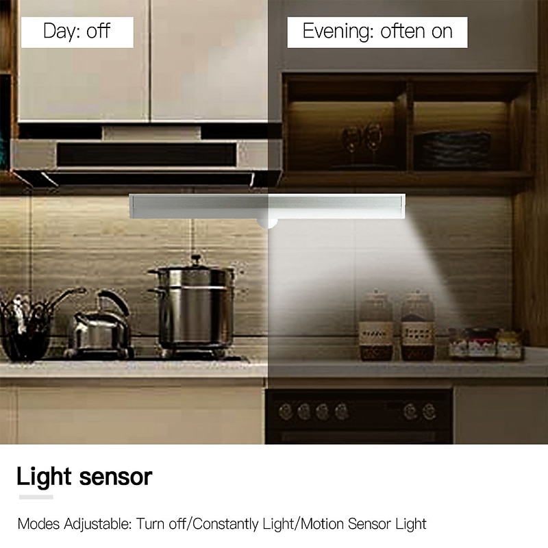2025年 LEDピルモーションセンサーランプ 食器棚ワードローブ ベッド ランプ キャビネット 常夜灯下クローゼット 階段 スマートライト  コレクション – $16.49 –P9