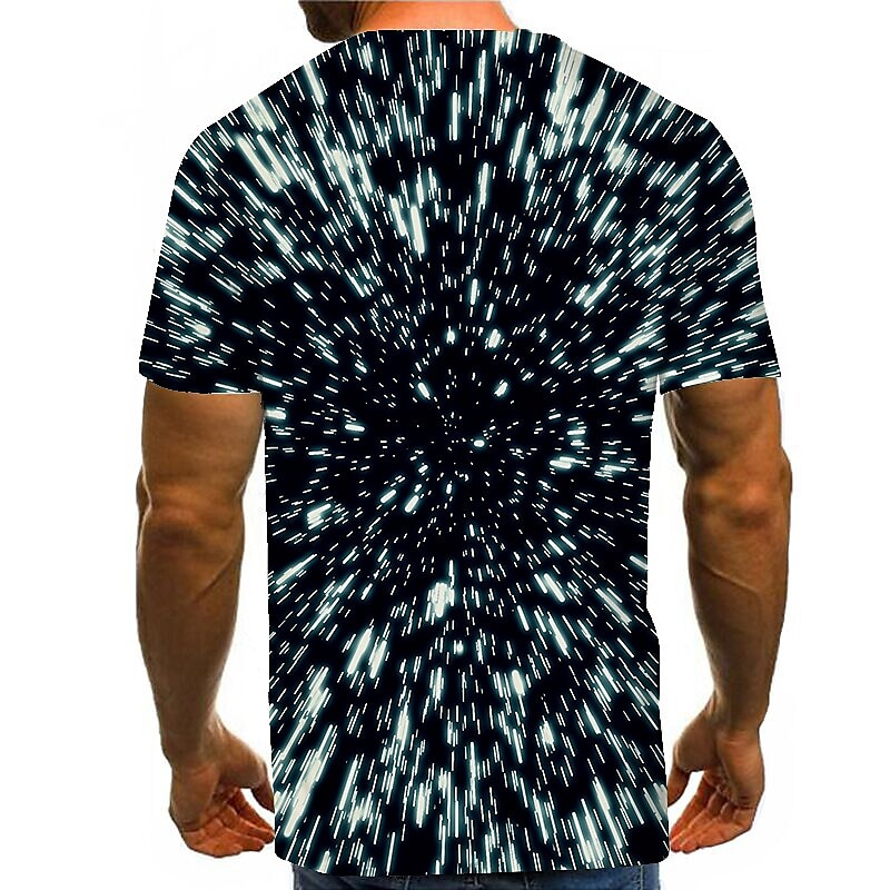 Voor heren Grafisch 3D Print Overhemd T-shirt Korte mouw T-shirt 3D-afdrukken Ronde hals Overhemd overdreven Basic Dagelijks Zwart Kleding Grote maten Normaal S M L XL XXL 3XL 4XL 2025 - $17.99 –P6