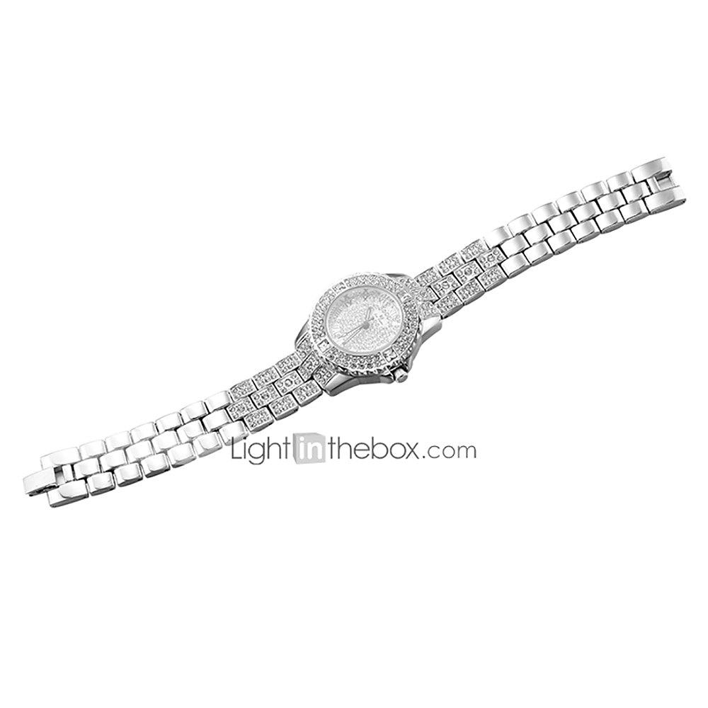 Irmã abelha Feminino Relógios de Quartzo Diamante Cronógrafo Moda Relógio de Pulso IMPERMEÁVEL Decoração Correia de Aço Inoxidável Assista de 2025 por $31.99 –P9