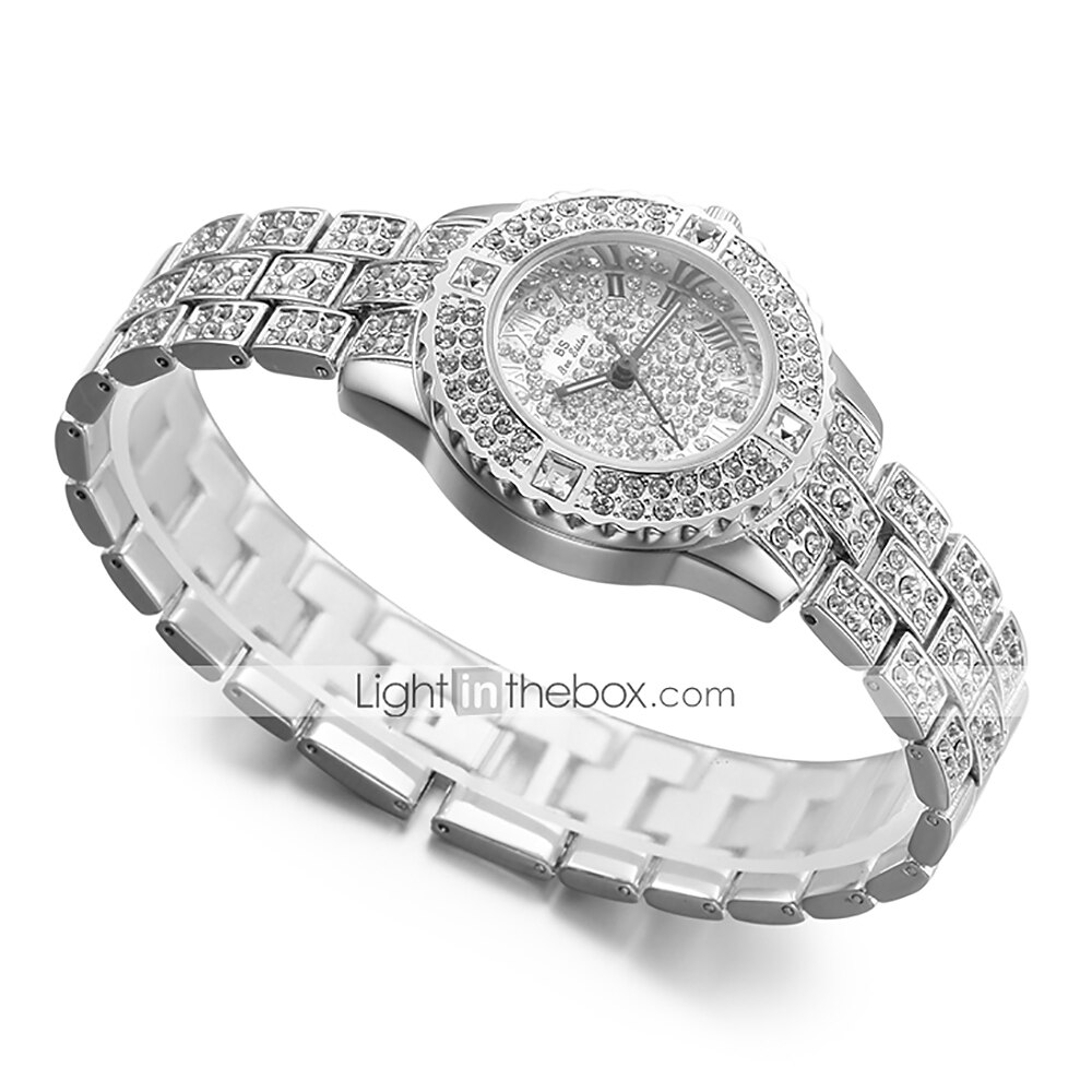Irmã abelha Feminino Relógios de Quartzo Diamante Cronógrafo Moda Relógio de Pulso IMPERMEÁVEL Decoração Correia de Aço Inoxidável Assista de 2025 por $31.99 –P13