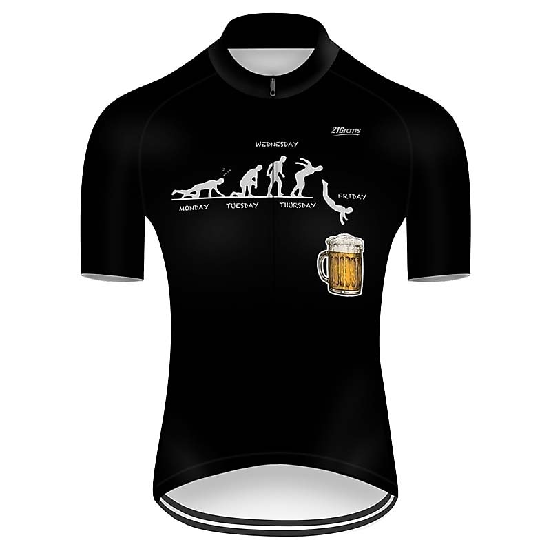 21Grams Herr Cykeltröja Kortärmad Cykel Tröja Överdelar med 3 bakfickor Bergscykling Vägcykling Cykel Andningsfunktion UV-Resistent Snabb tork Grön Svart Blå Nyhet Oktoberfestöl Evolution Polyester 2025 - $28.99 –P10