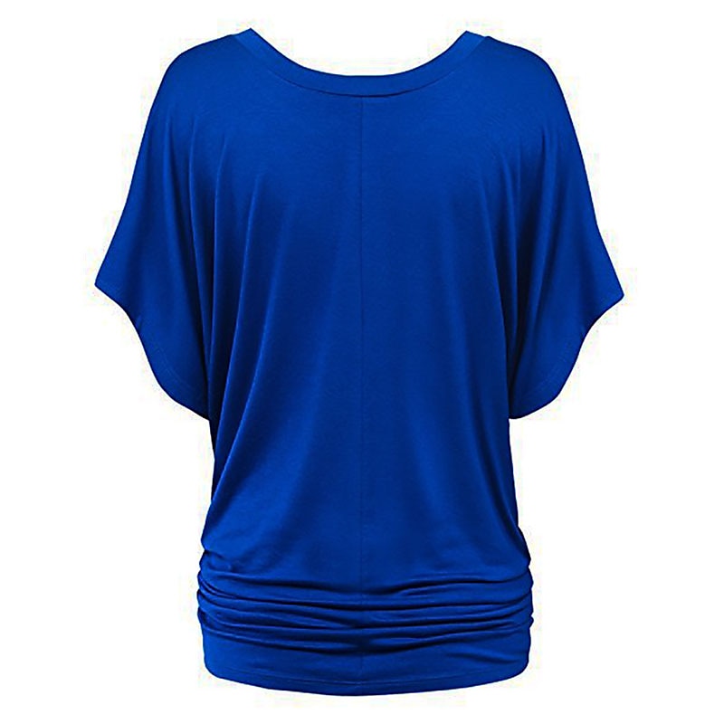 tricou de damă plus mărime tricou visiniu îmbrăcăminte de stradă ocazional preppy mânecă liliac cu mânecă cu jumătate de mânecă obișnuit topuri obișnuite cu gât în v ieșiri zilnic în weekend negru 2025 - $15.99 –P6