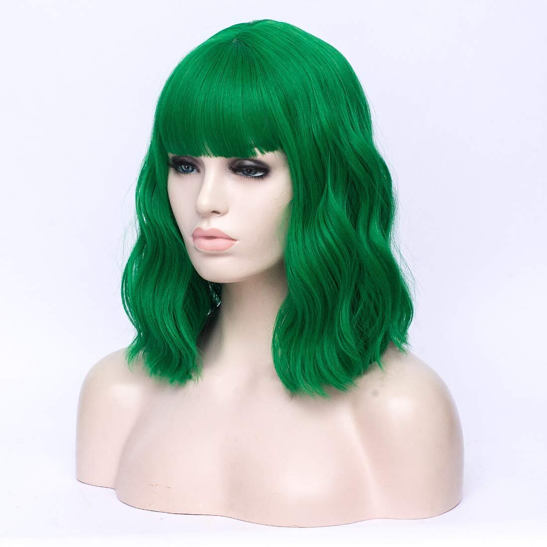perruque synthétique ondulée bob perruque courte rose cheveux synthétiques femme cosplay party mode bleu violet orange de 2025 ? $20.99 –P3