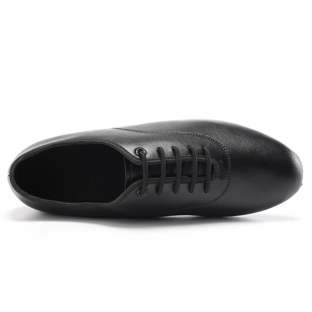 sapatos de dança de salão masculinos em couro envernizado preto – design com cadarço e sola de camurça para um desempenho suave de 2025 por $34.99 –P15