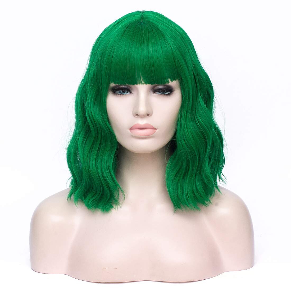 perruque synthétique ondulée bob perruque courte rose cheveux synthétiques femme cosplay party mode bleu violet orange de 2025 ? $20.99 –P1