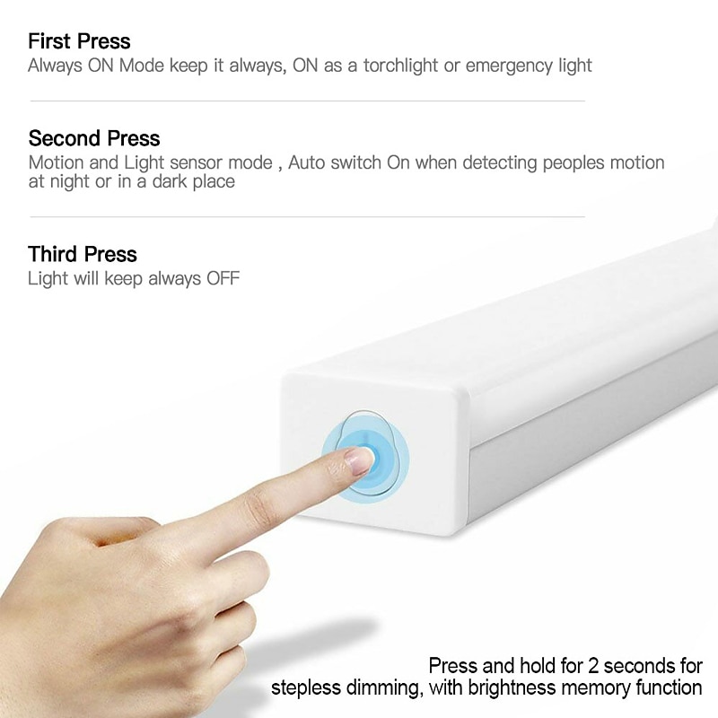 2025年 LEDピルモーションセンサーランプ 食器棚ワードローブ ベッド ランプ キャビネット 常夜灯下クローゼット 階段 スマートライト  コレクション – $16.49 –P10