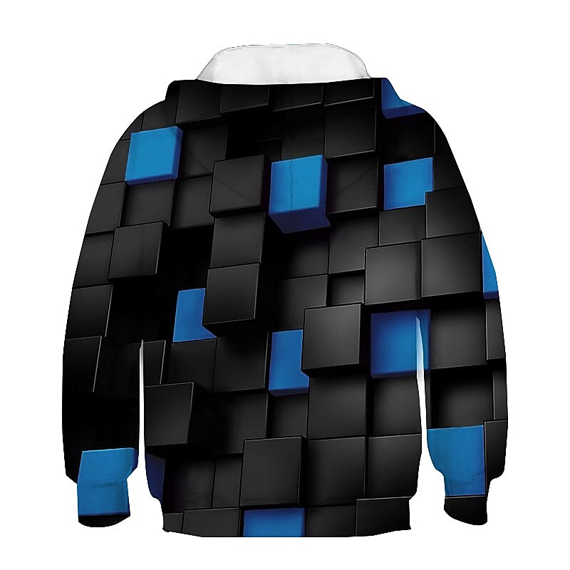 New Year Boys 3D Optical Illusion Hoodie Long Sleeve 3D Print Spring Fall Winter Active Polyester Kids 3-12 Years School Outdoor Daily 2025 - $18.99 –P6