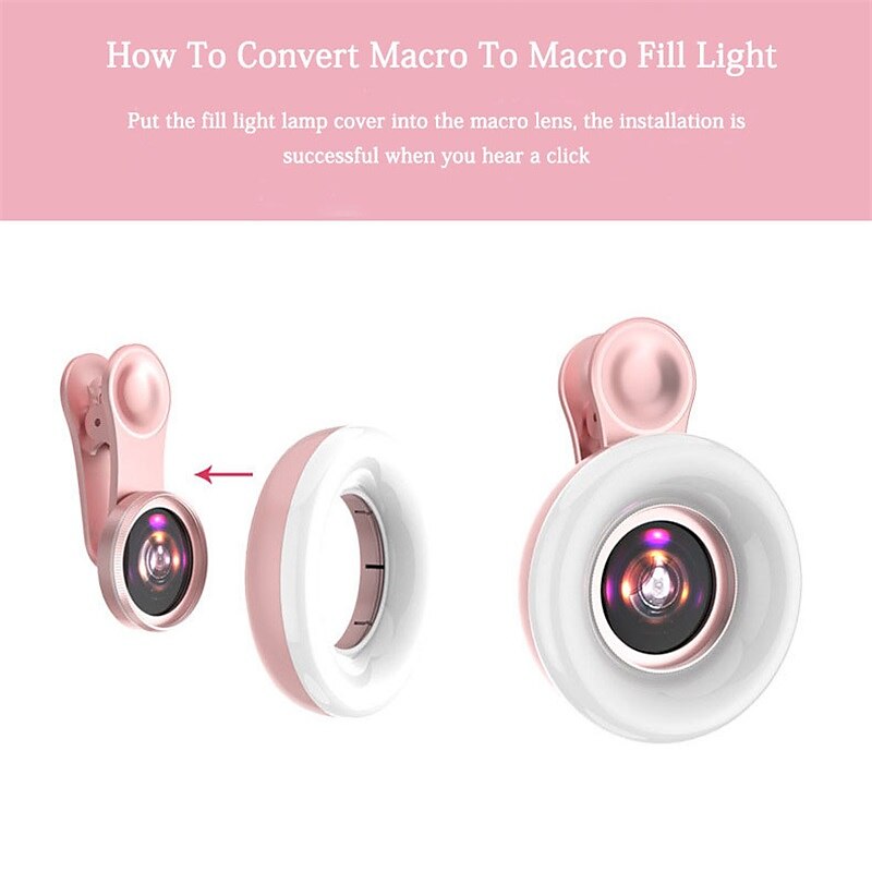 Phone Camera Lens Macro Lens 15X Lens with LED Light Lovely for Samsung Galaxy iPhone 2025 - $32.99 –P10
