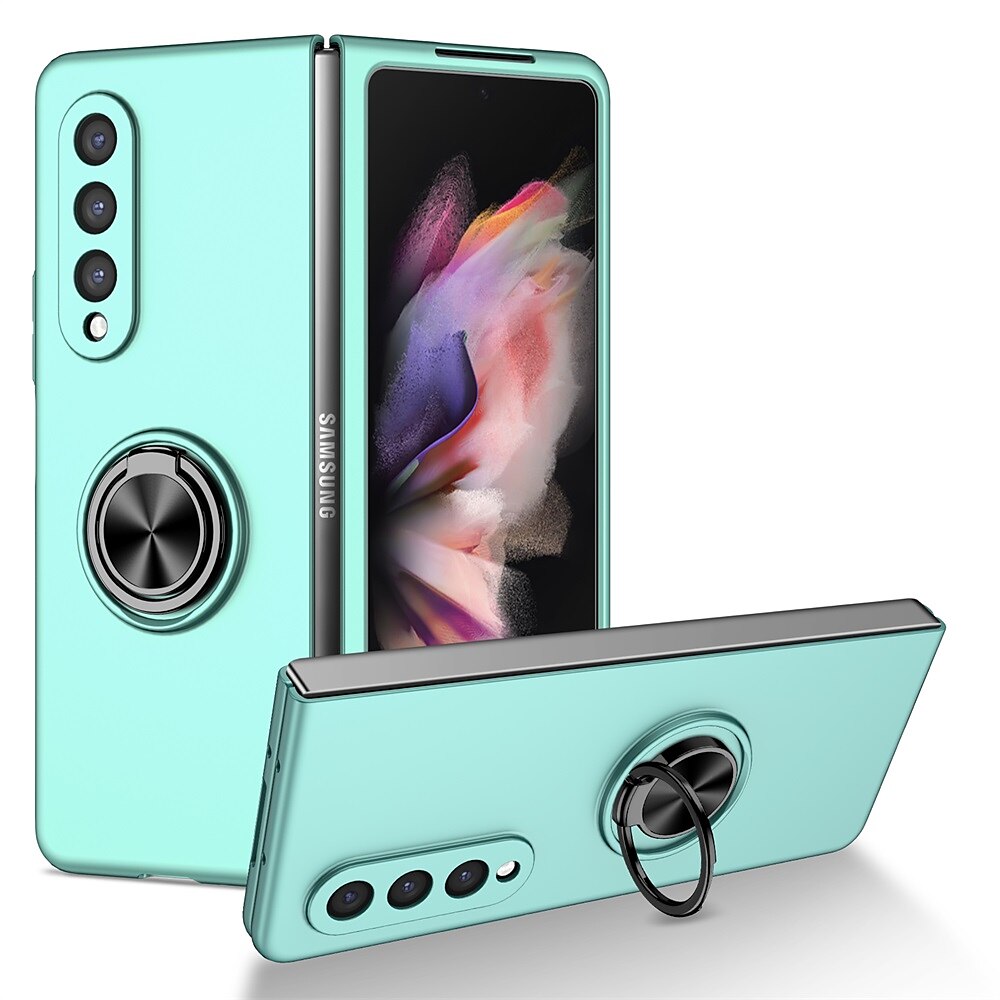 Phone Case For Samsung Galaxy Z Fold 6 Z Fold 5 Z Fold 4 Z Fold 3 Z Fold 2 Z Fold Full Body Case Flip Ring Holder Dustproof Solid Colored TPU 2025 - $13.99 –P20