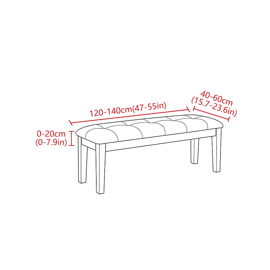 100% Dining Bench Cover Burgundy Removable Bench Slipcover Spandex High Stretch Bench Seat Furniture Protector Dining Chair Slipcovers for Living Room and Kitchen 2025 - $19.99 –P1