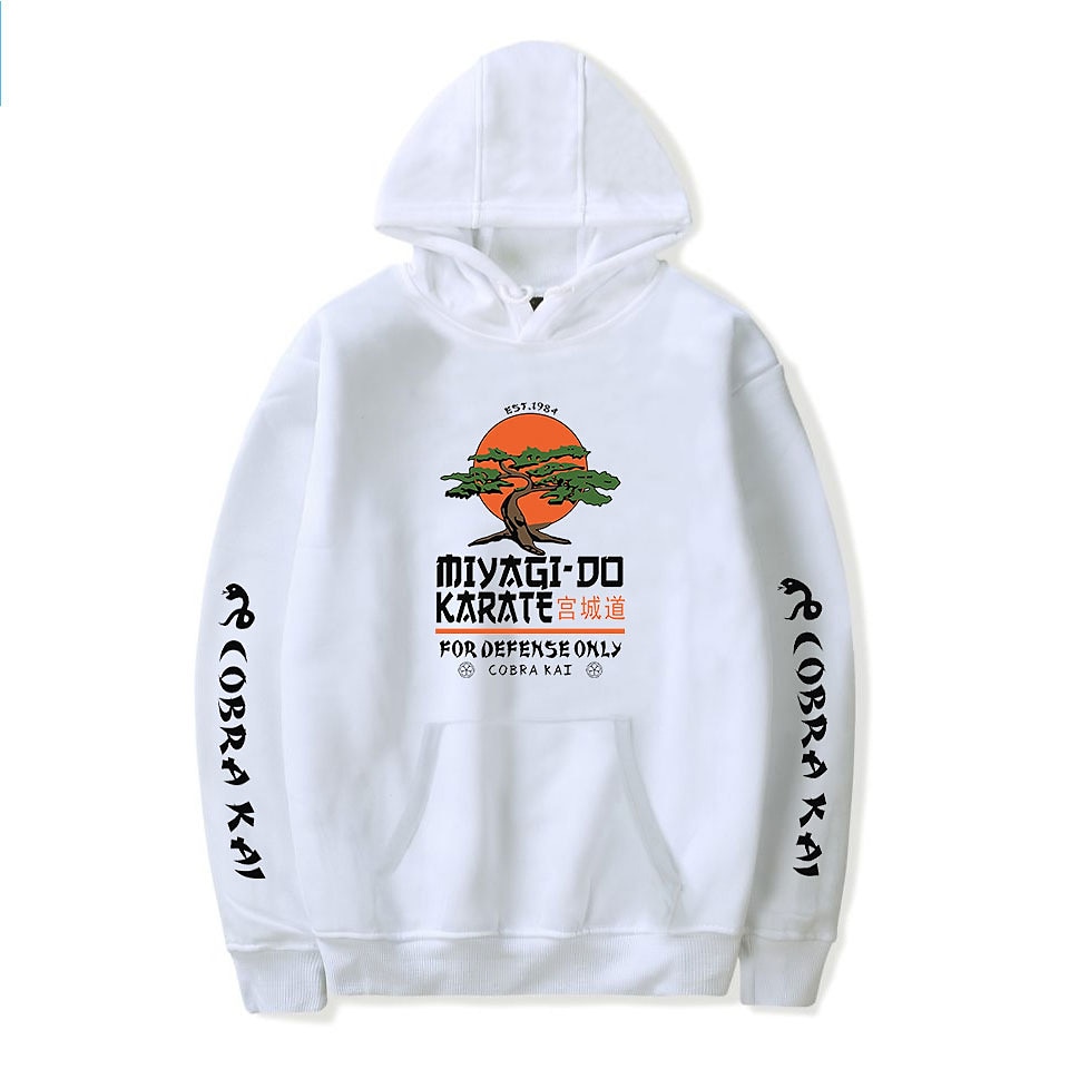 Cobra Kai Karate Kid Felpa con cappuccio Anime Cartone animato Manga Harajuku Grafica Kawaii Per Da coppia Per uomo Per donna Per adulto Ritorno a scuola Stampa a caldo del 2025 a $30.99 –P2