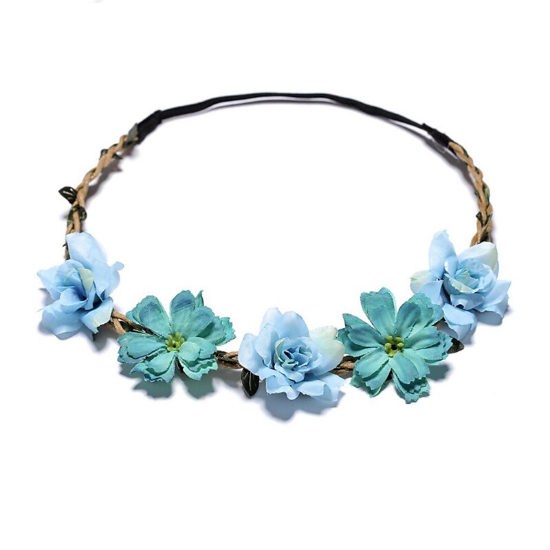 Kids Baby Girls'  Headbands Sweet Vacation Floral Style Hair Accessories Blue Summer Beach Accessories 2025 - $2.99 –P6
