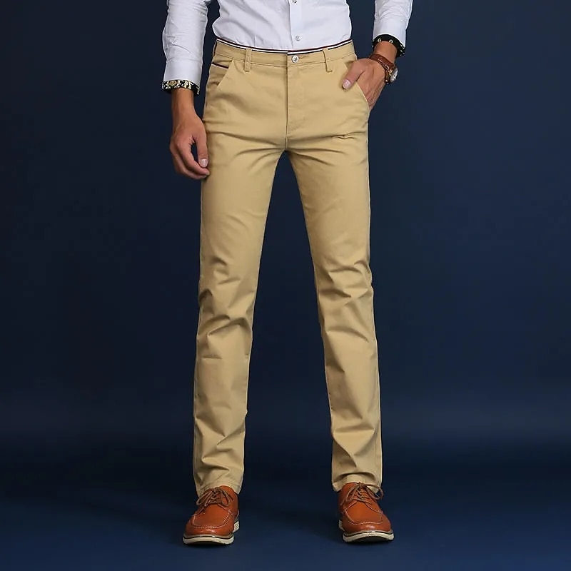 Herren Hose Anzughose Chinos Gerader Schnitt Einfach Stretch Atmungsaktiv Volle Länge Formell Hochzeit Geschäft Lässig Dehnbar Schwarz Königsblau Mikroelastisch 2026 - $22.99 –P6