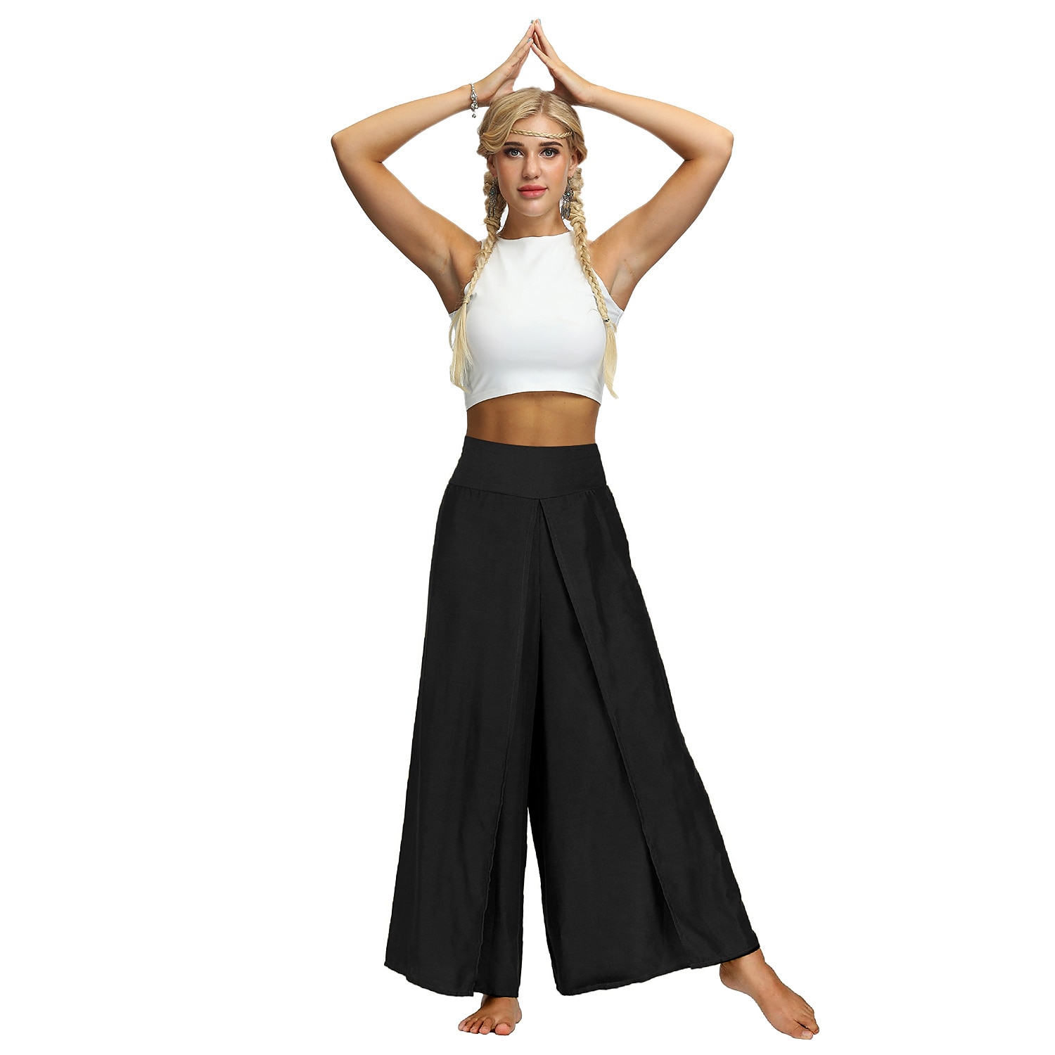 Women's Harem Pants Yoga Style for Gym Workout Pants Bottoms Bohemian Apricot Black Light Green Sports Activewear / Casual / Athleisure 2025 - $25.99 –P1