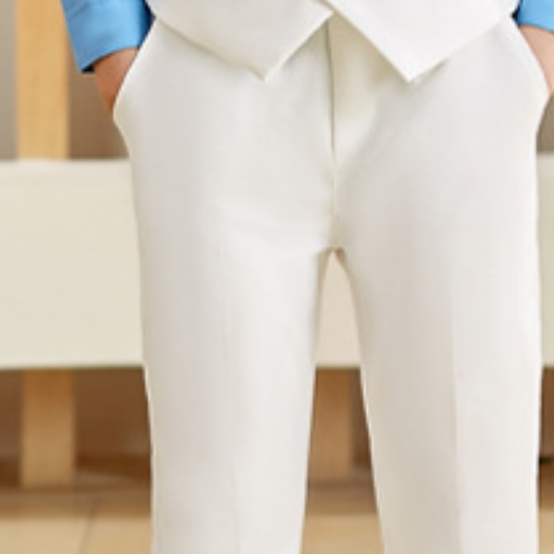 3 kusy Oblek pro mládence Chlapecké Děti Oblek Formální oblek Blejzry Sady oblečení Párty Módní Základní Jemný Pevná barva Černá Bílá Polyester 2025 - $39.99 –P3