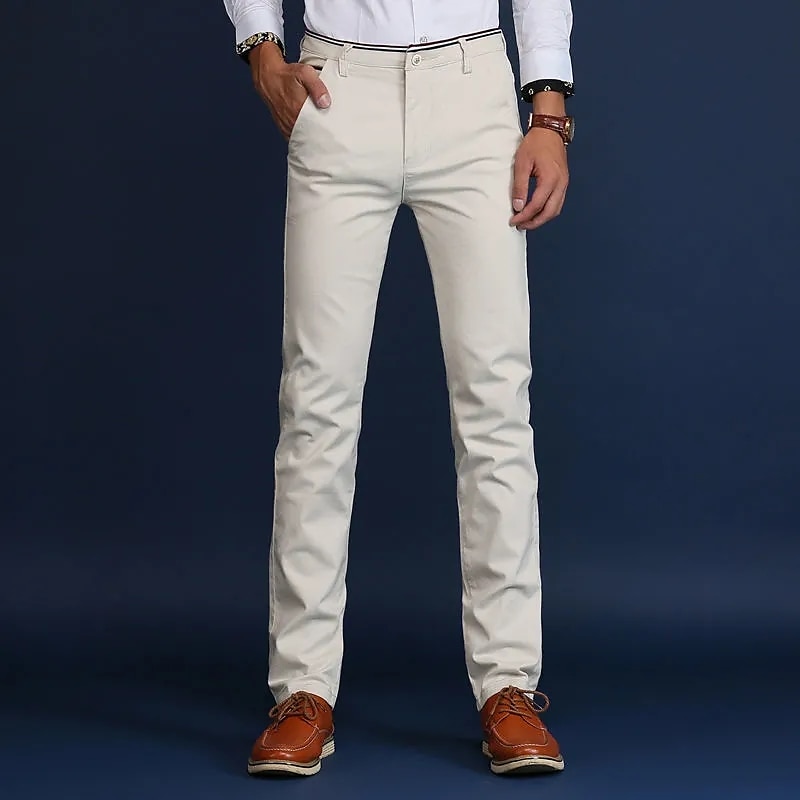 Herren Hose Anzughose Chinos Gerader Schnitt Einfach Stretch Atmungsaktiv Volle Länge Formell Hochzeit Geschäft Lässig Dehnbar Schwarz Königsblau Mikroelastisch 2026 - $22.99 –P4