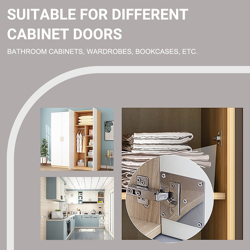 4Pcs Hinge Repair Plate Foldable Table Cabinet Door Hinger Cabinet Furniture Drawer Window Door Hinges Furniture Hardware Accessories 2025 - $9.99 –P12