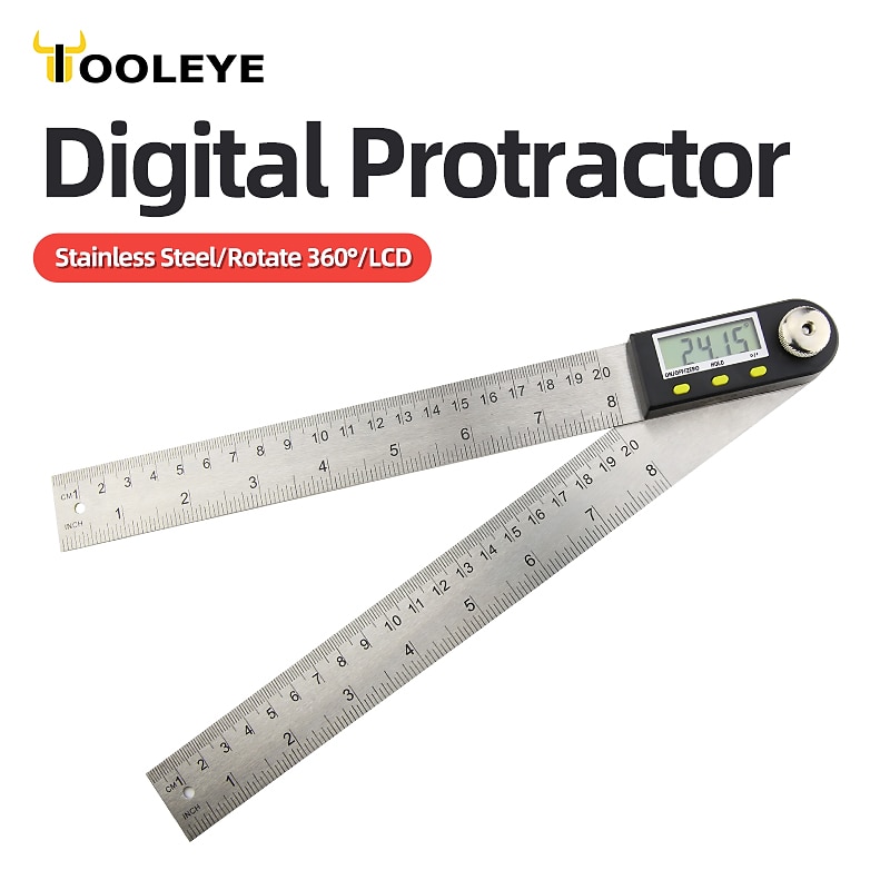 Angle Ruler,Measuring and Gauging Tools,2 in 1 Stainless Steel Digital Meter Angle Inclinometer Electron Goniometer 300mm Angle Ruler,Measuring and Gauging Tools,2 in 1 Stainless Steel Digital Meter Angle Inclinometer Electron Goniometer 300mm