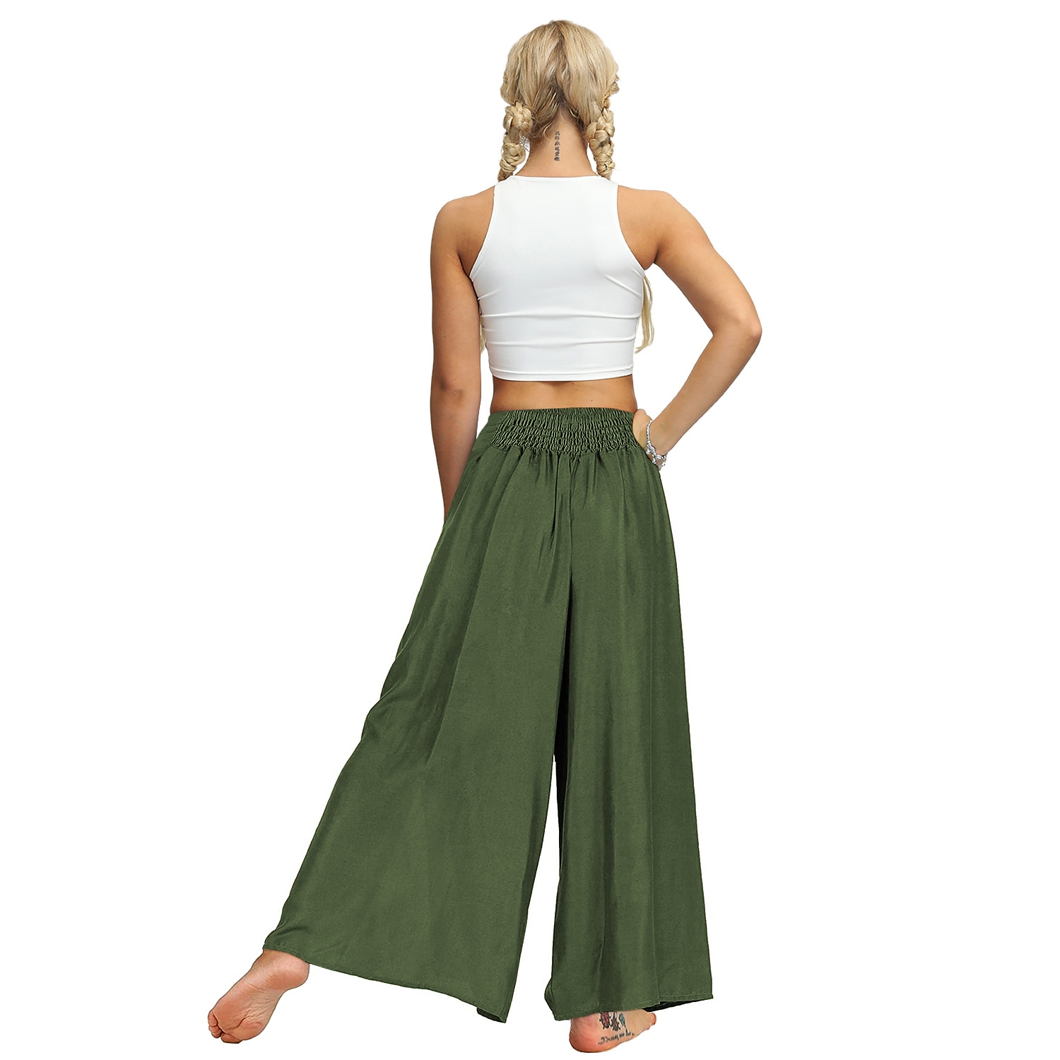 Women's Harem Pants Yoga Style for Gym Workout Pants Bottoms Bohemian Apricot Black Light Green Sports Activewear / Casual / Athleisure 2025 - $25.99 –P4