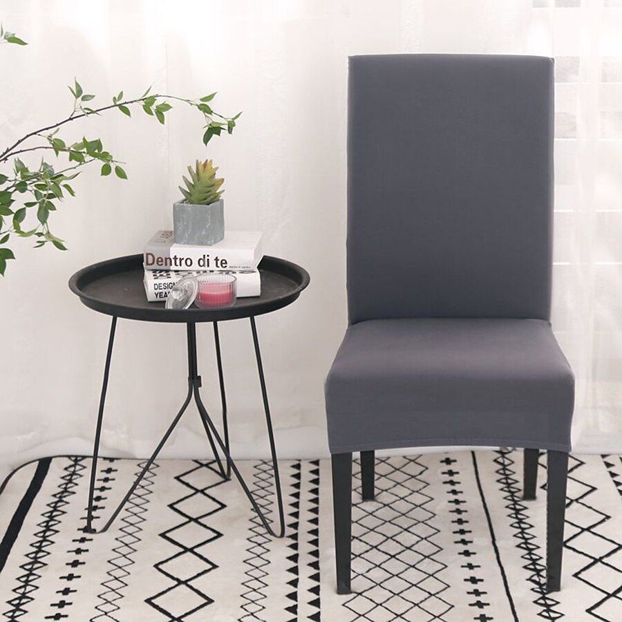 husă pentru scaune de sufragerie burgundy elastic husă pentru scaune elastică pentru scaune pentru petrecere de luat masa hotel nuntă moale lavabilă 2025 - $6.99 –P4
