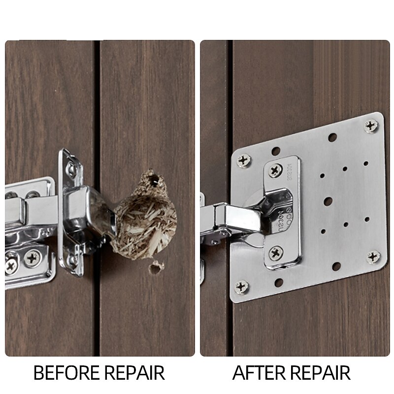 4Pcs Hinge Repair Plate Foldable Table Cabinet Door Hinger Cabinet Furniture Drawer Window Door Hinges Furniture Hardware Accessories 2025 - $9.99 –P6