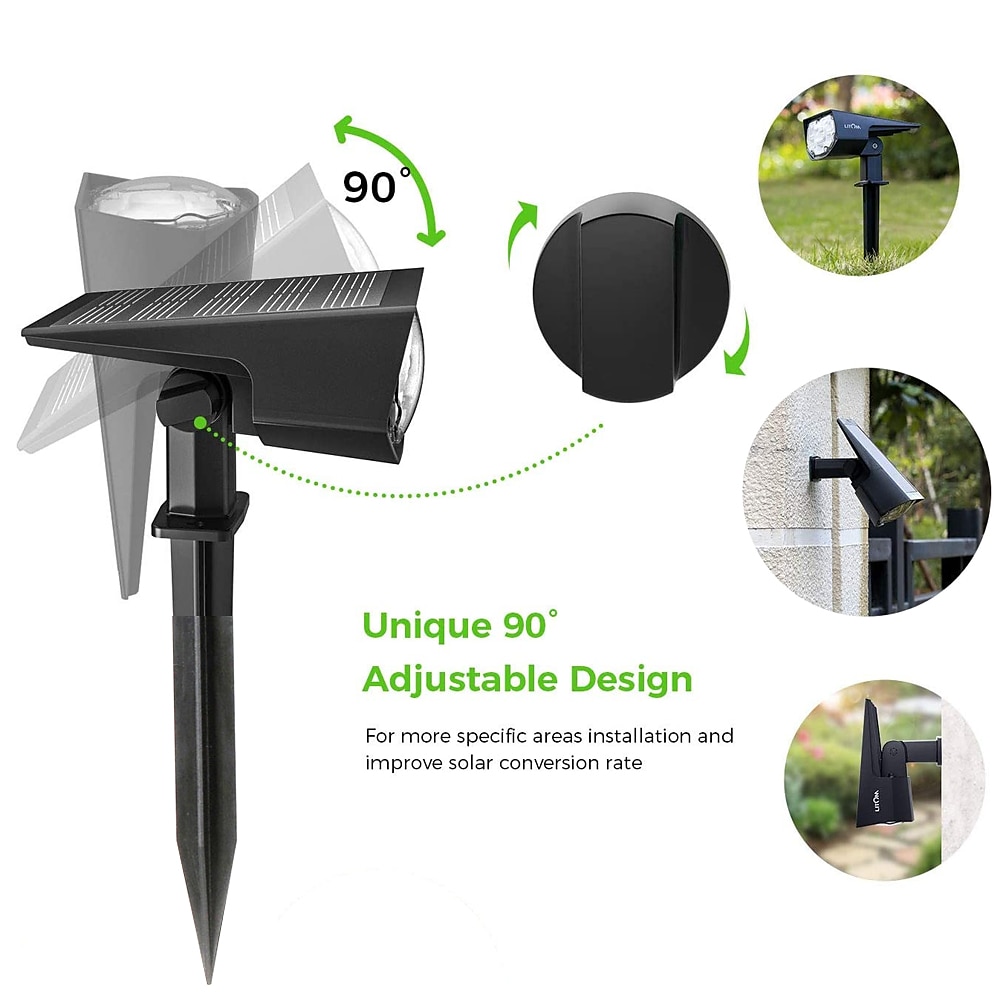 2PCS Solar Landscape Spotlight Outdoor 2 Brightness Modes 2 in 1 Solar Landscape Spotlight IP67 Waterproof Solar outdoor light lawn light pathway lights 2025 - $92.99 –P16