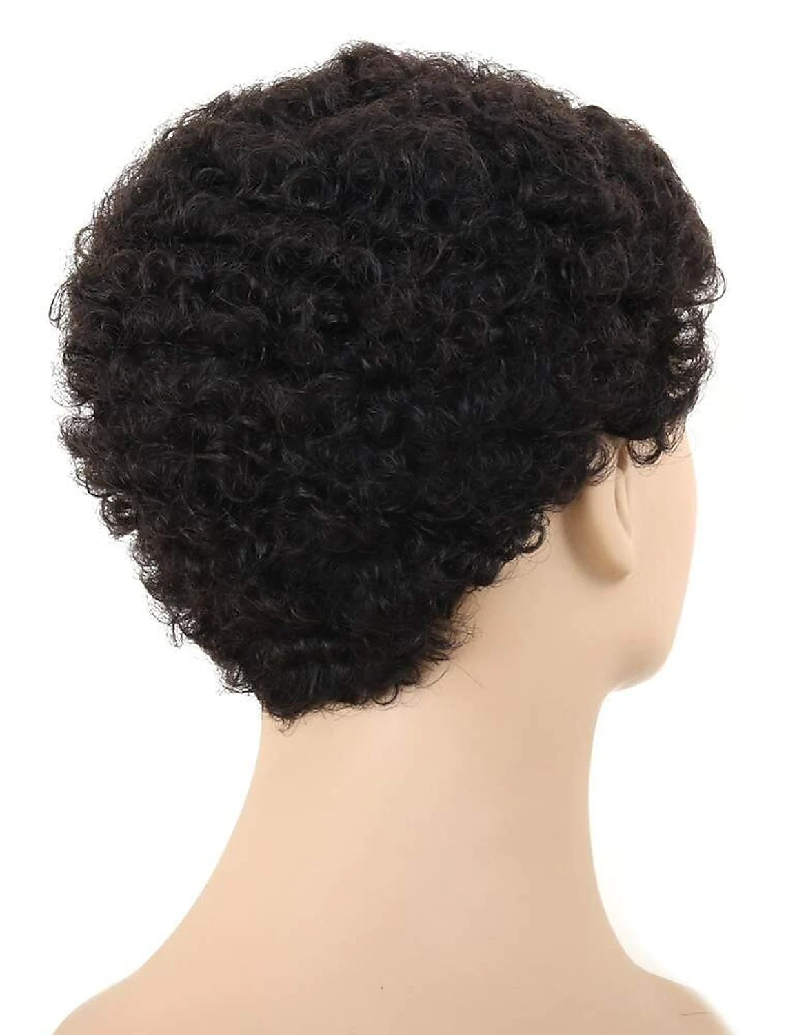 parrucche marroni per le donne parrucca sintetica resistente al calore parrucca riccia corta luce nera dorata capelli sintetici resistenti al calore soffici parrucche afro nere del 2025 a $23.99 –P8