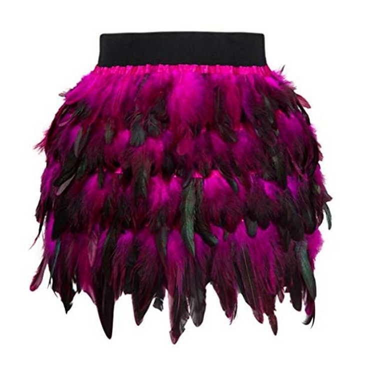 gonna donna minigonne color block tinta unita carnevale festa autunno&moda invernale lunghi costumi carnevale donna nero blu viola fucsia del 2025 a $31.99 –P12