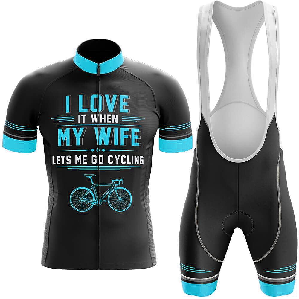 Men's Cycling Jersey with Bib Shorts Graphic Letter & Number Funny Short Sleeve Bike Clothing Suit with 3 Rear Pockets Mountain Bike MTB Road Bike Cycling 3D Pad Quick Dry Soft Back Pocket Sports 2025 - $30.99 –P12