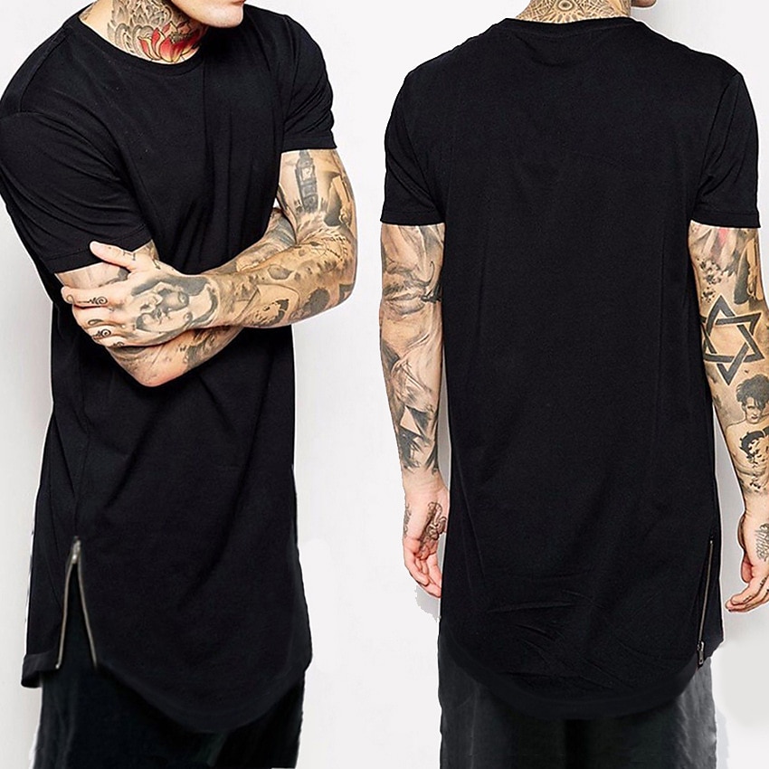 Men's T Shirt Short Sleeve Crew Neck Summer Plain Fashion Lightweight Big and Tall Vacation Casual Holiday Black White Top Tee for Men 2026 - $21.99 –P1
