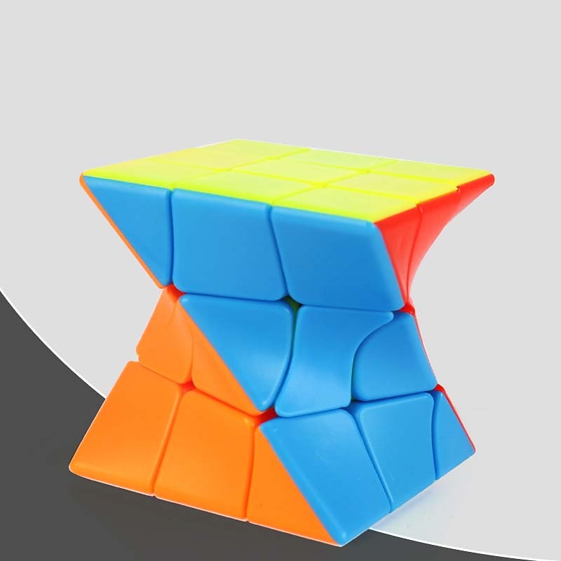 Z-CUBE 3X3x3 Twisted Irregular Skewb Diamond Magic Cube Twist Puzzle Toys Gift 
