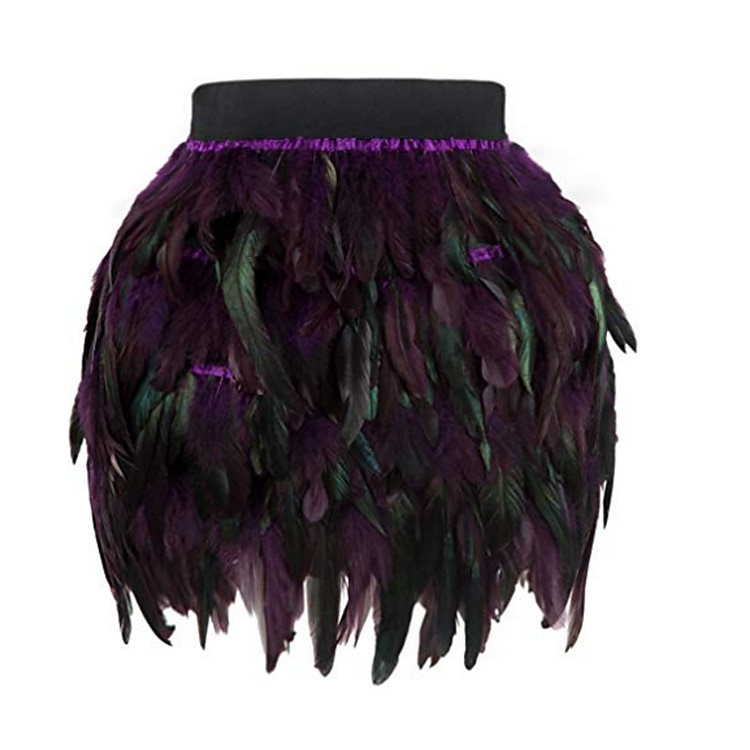 gonna donna minigonne color block tinta unita carnevale festa autunno&moda invernale lunghi costumi carnevale donna nero blu viola fucsia del 2025 a $31.99 –P10