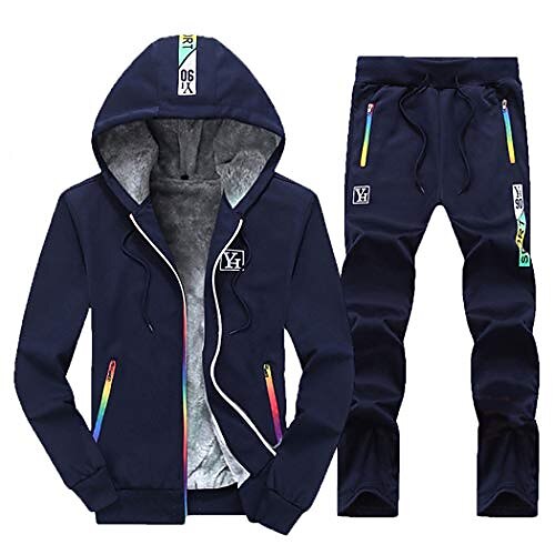 Homens Moletom Suéter Fatos de jogging Preto Azul Cinzento Desportos e Ar livre Roupa de Esporte Roupa Moletons Moletons de 2025 por $37.99 –P1