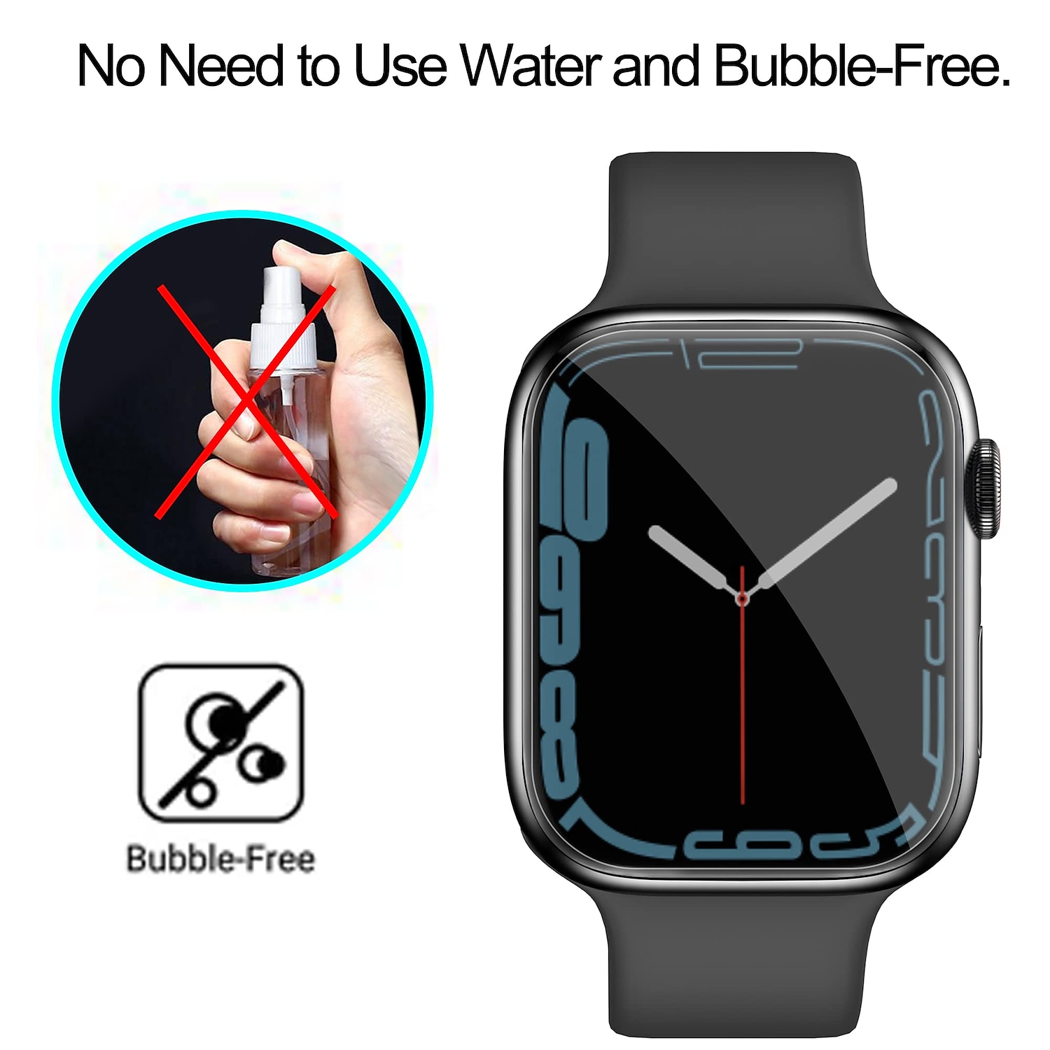 2025年 [6パック] 腕時計 スクリーンプロテクター と互換性があります Apple Watch Series 8 7 41mm 45mm Series 6 5 4 SE 40mm 44mm Series 3 2 1 38mm 42mm のぞき見防止フィルム ＨＤ TPU 腕時計用アクセサリー  コレクション – $10.99 –P5