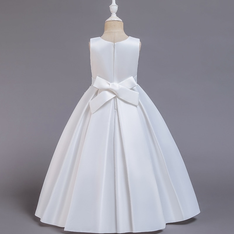 Blumenmädchenkleid Mädchen Kleid Partykleid Hochzeit Party Niedlich Prinzessin Gerafft Druck Blumen Ärmellos Rundhalsausschnitt Weiß Wein 4-13 Jahre 2025 - $39.99 –P9