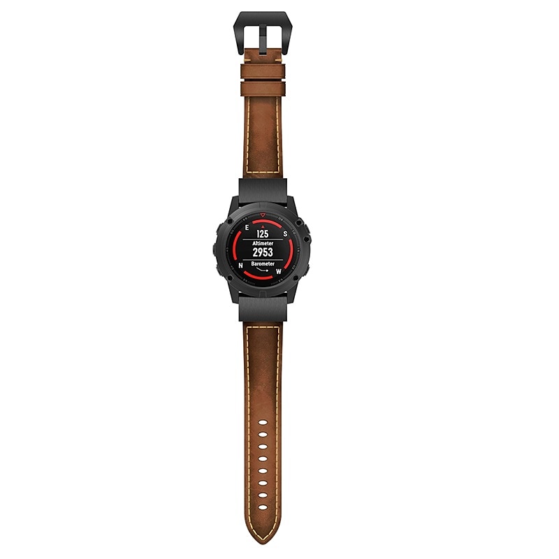 Ремешок для часов для Garmin MARQ Descent G1 Fenix 7S Sapphire Solar / 6S Pro / 5S Plus Fenix 7 Sapphire Solar / 6 Pro / 5 Plus Forerunner 935 945 Натуральная кожа Замена Ремень 20mm 22mm 26mm 2025 - $24.99 –P5