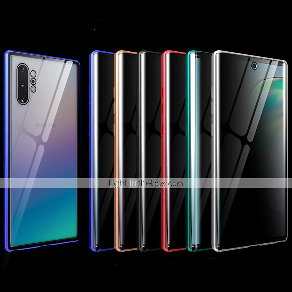telefoon hoesje Voor Samsung Galaxy S24 S23 S22 S21 S20 Ultra Plus FE Note 20 Ultra 10 Plus A71 A51 A70 A50 S25 Ultra Magnetische adsorptiekoffer Volledig lichaamsbeschermend Anti-piepgeluid 2025 - $23.99 –P13