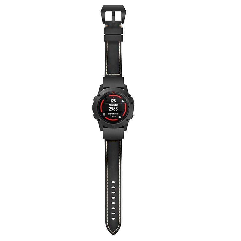 Ремешок для часов для Garmin MARQ Descent G1 Fenix 7S Sapphire Solar / 6S Pro / 5S Plus Fenix 7 Sapphire Solar / 6 Pro / 5 Plus Forerunner 935 945 Натуральная кожа Замена Ремень 20mm 22mm 26mm 2025 - $24.99 –P2