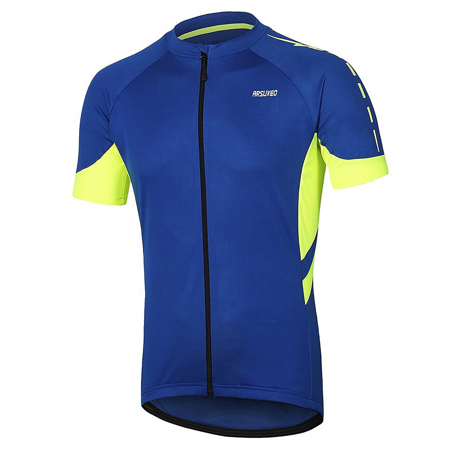 Men's Cycling Jersey Solid Color Short Sleeve Bike Jersey with 3 Rear Pockets Mountain Bike MTB Road Bike Cycling Breathability Reflective Strips Back Pocket Ultra Light Fabric Sports Dark Grey White 2026 - $28.99 –P6