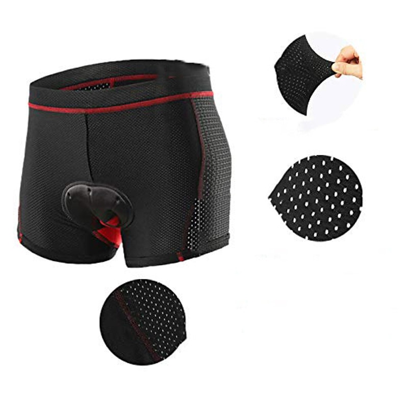 Arsuxeo Homens Roupa interior de ciclismo Calções de bicicleta Shorts acolchoados 3D Moto Shorts Roupa Íntima Shorts acolchoados / camurça Modelagem Race Fit ideal para corrida Ciclismo de Montanha de 2025 por $12.99 –P3