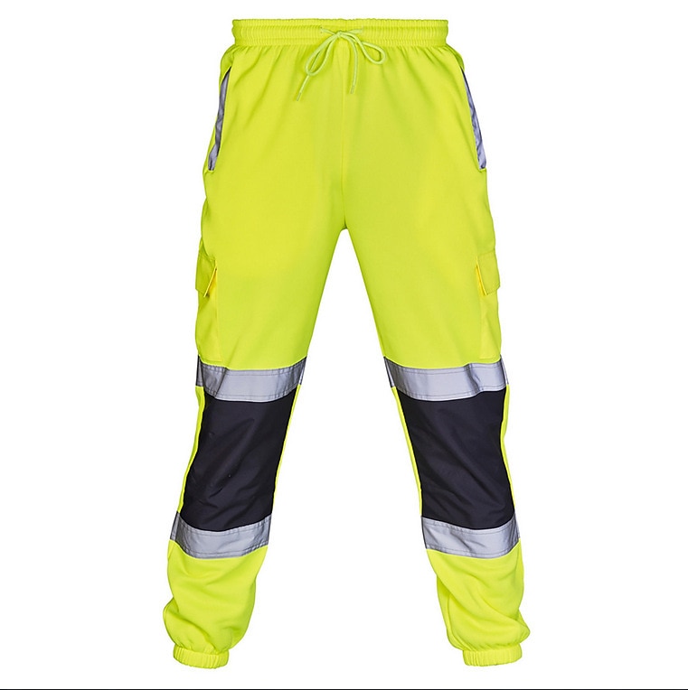 Herr Militärbyxor Cargo byxor Taktiska byxor Långbyxor Arbetsbyxor Elastisk midja Reflekterande Vattentät Ledigt fluorescerande grön Svart 2026 - $22.99 –P5