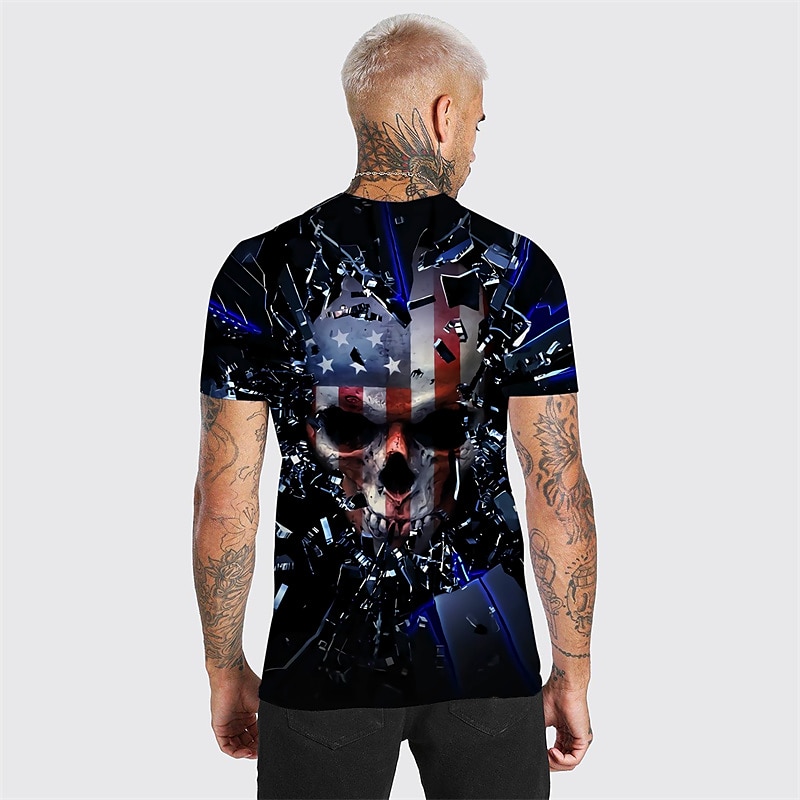 Bărbați Mărime Plus Tricou Mare si inalt Grafic Stil Nautic Imprimeu Manșon scurt Vară Designer Casual Mare si inalt Zilnic Concediu Topuri 2025 - $18.99 –P2