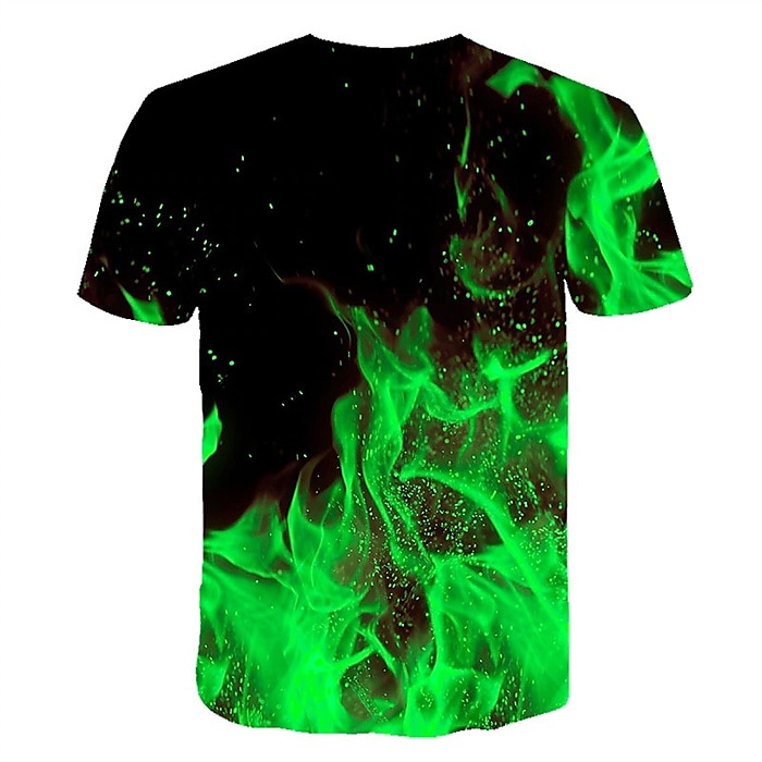 Men's Plus Size Shirt Big and Tall Graphic Round Neck Print Short Sleeve Summer Streetwear Exaggerated Designer Big and Tall Club Beach Tops 2025 - $21.99 –P1
