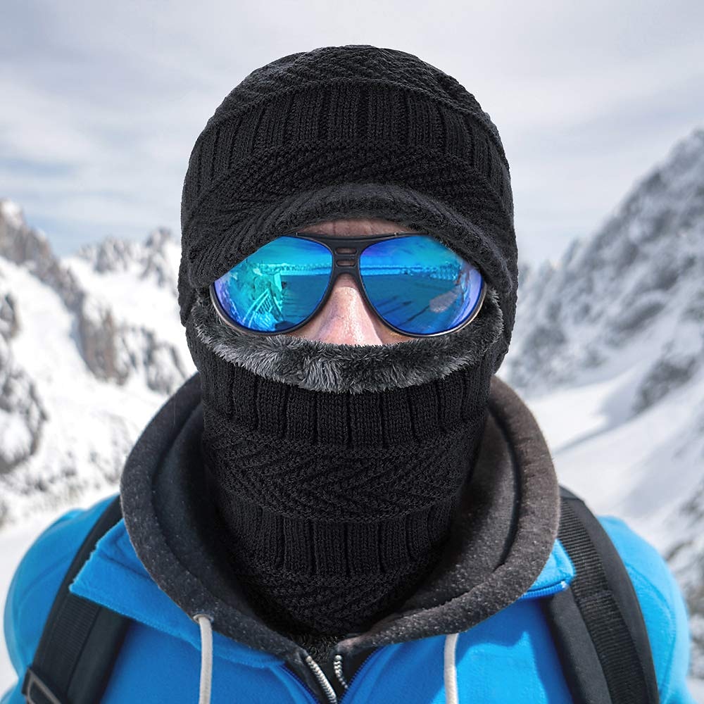 Férfi Balaclava Sapka Melegen tartani Szélbiztos Légáteresztő Báránybunda Sapka Tél Hódeszka mert Síelés Snowbordozás Téli sportok 2025 - $17.99 –P3