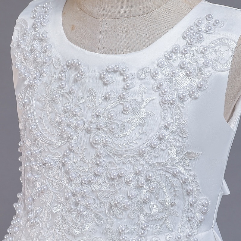 Blumenmädchenkleid Mädchen Kleid Partykleid Hochzeit Party Niedlich Prinzessin Gerafft Druck Blumen Ärmellos Rundhalsausschnitt Weiß Wein 4-13 Jahre 2025 - $39.99 –P10