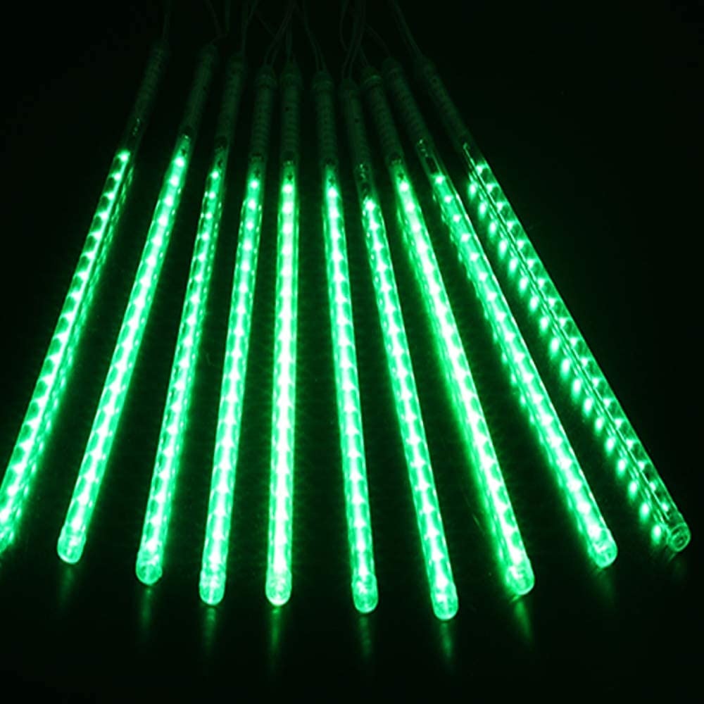 2 csomag meteorzápor karácsonyi lámpák kültéri 30 cm 8 cső 192 led eső eső lámpák dugható jégcsap hó lépcsőzetes zsinór karácsonyfa ünnepi terasz díszek 2025 - $29.99 -P13