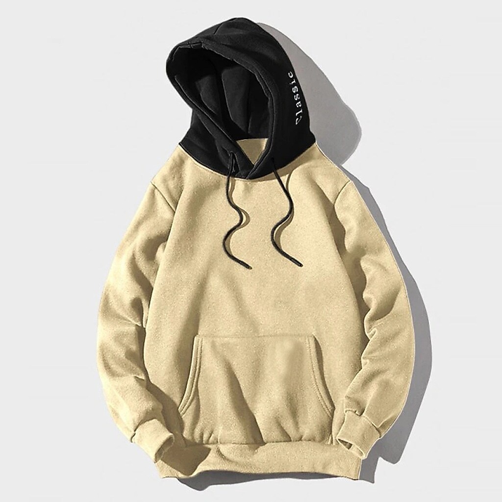 Men's Hoodie Green Blue Red Brown Beige Hooded Solid Color Graphic Front Pocket Cool Casual Essential Winter Clothing Apparel Hoodies Sweatshirts  Long Sleeve Loose Fit 2025 - $15.99 –P4