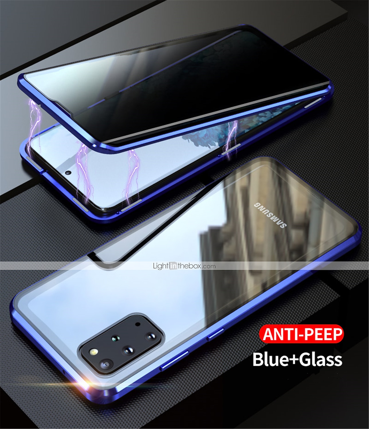 2025年 電話 ケース 用途 サムスンのギャラクシー S24 S23 S22 S21 S20 Ultra Plus FE Note 20 Ultra 10 Plus A71 A51 S25ウルトラ 磁気吸着ケース 全身保護 アンチピープ 耐衝撃 クリア プライバシー強化ガラス コレクション – $23.99 –P15
